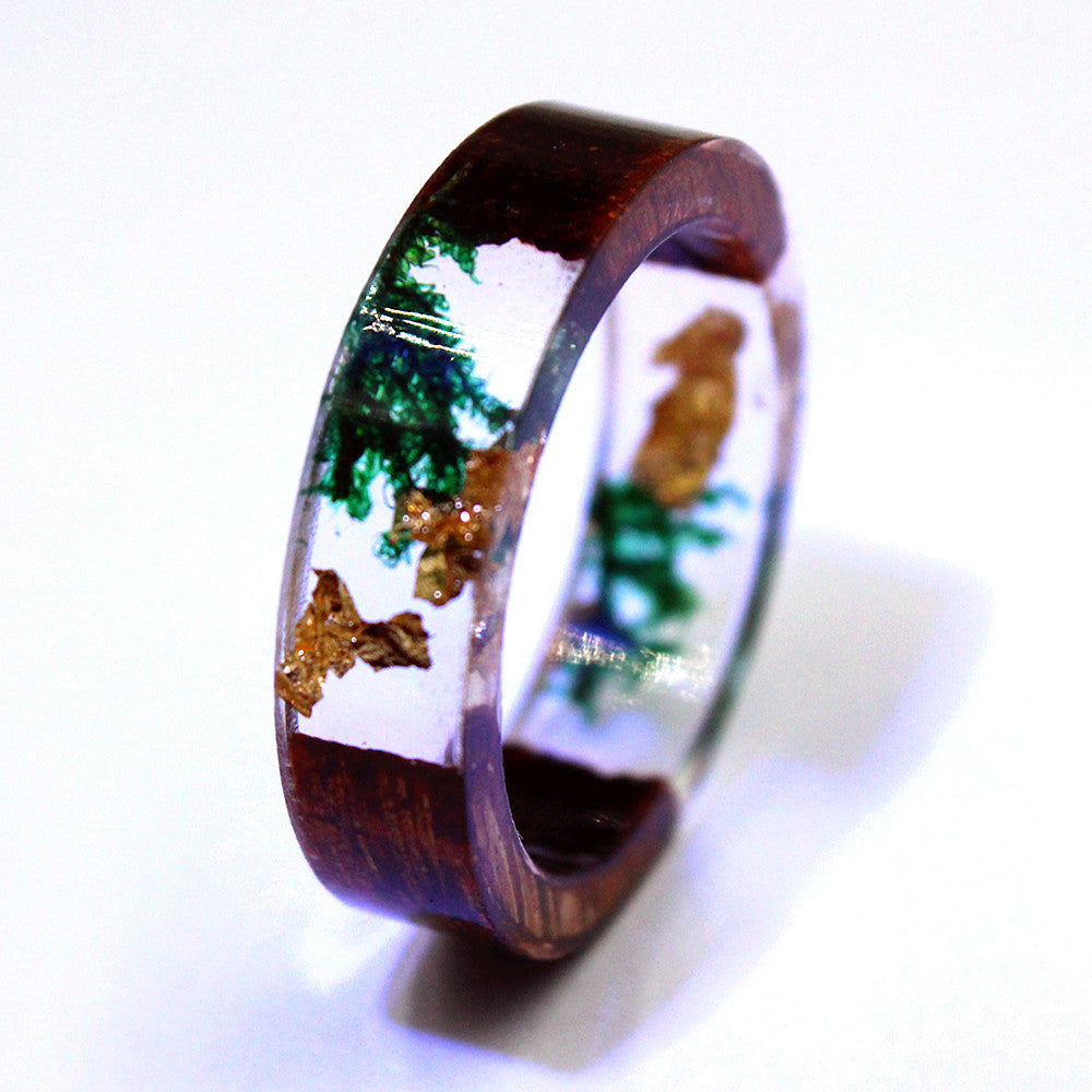 Belifi Forest Soul Resin Ring