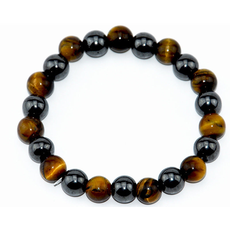 Triple Protection Bracelet - Tiger’s Eye, Obsidian, Hematite