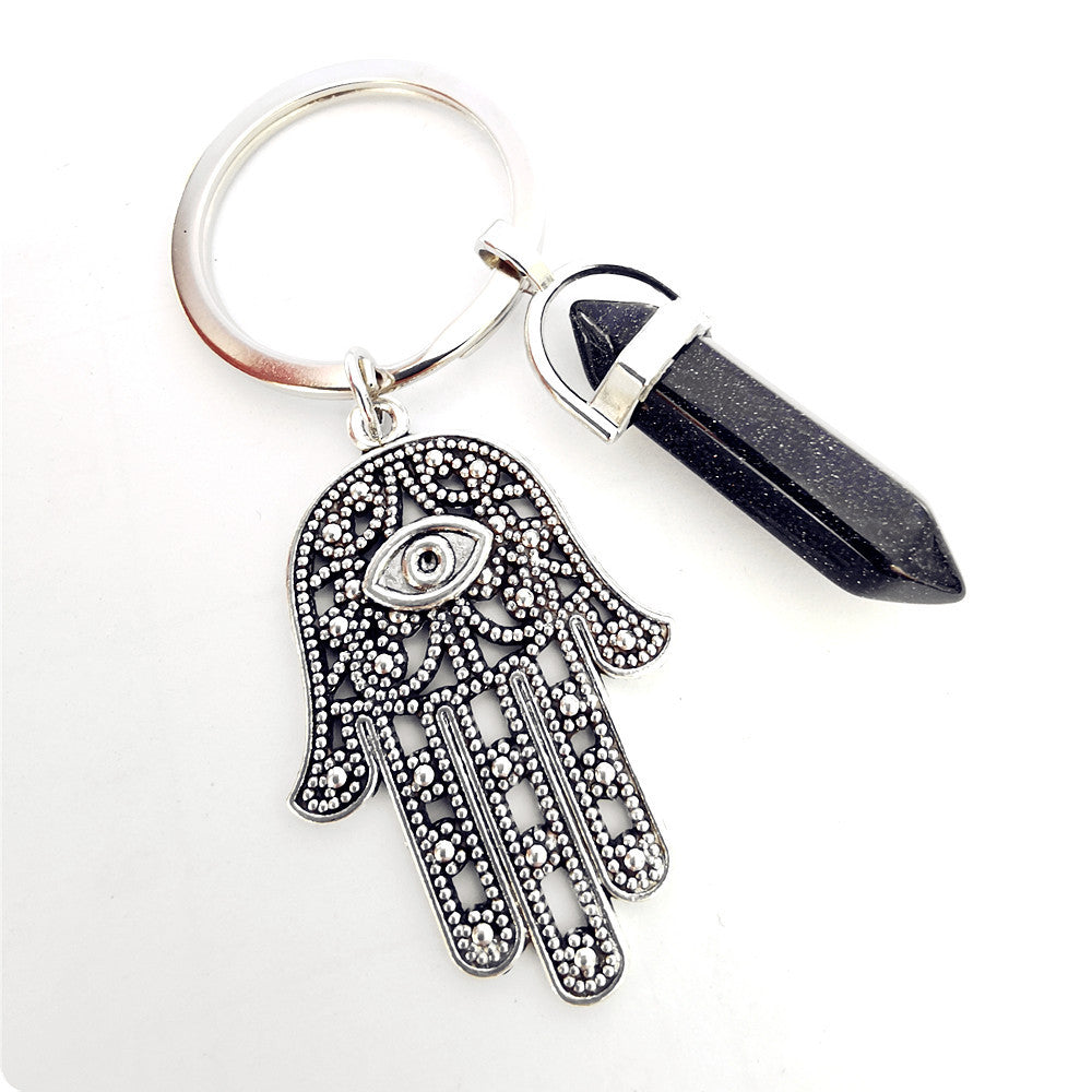 Belifi Inspiring Hamsa Hand Keychain