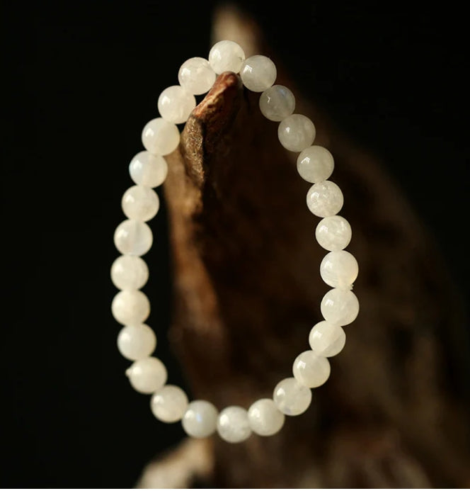 White Moonstone Bracelet - Feminine Energy