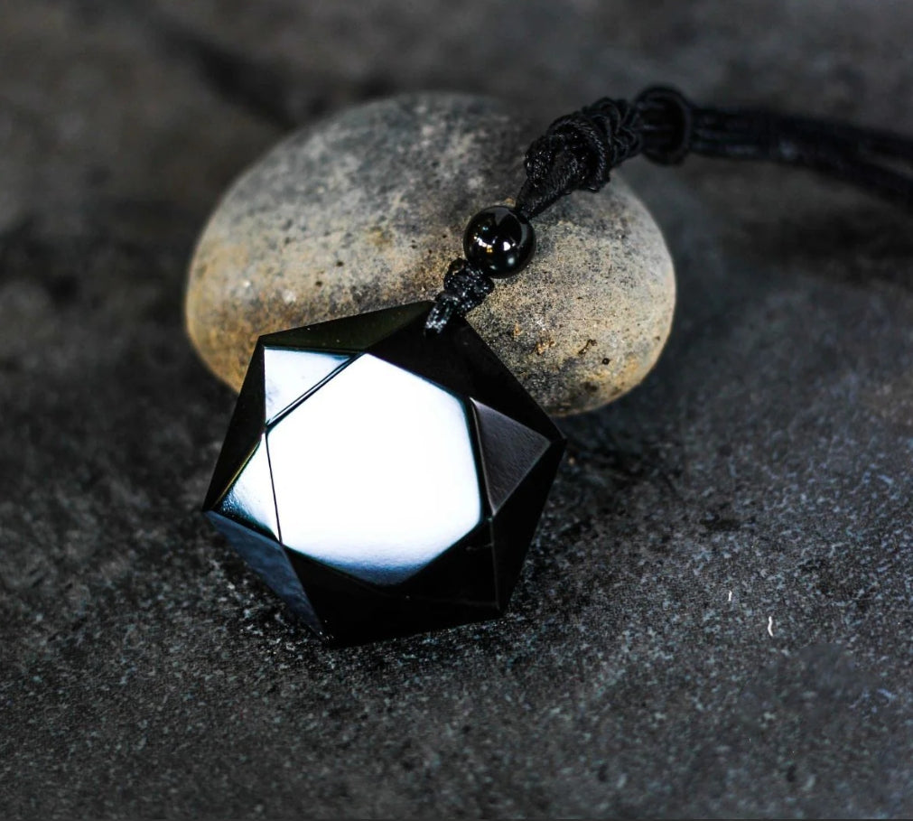 Black Obsidian Talisman - Necklace for Protection-Belifi