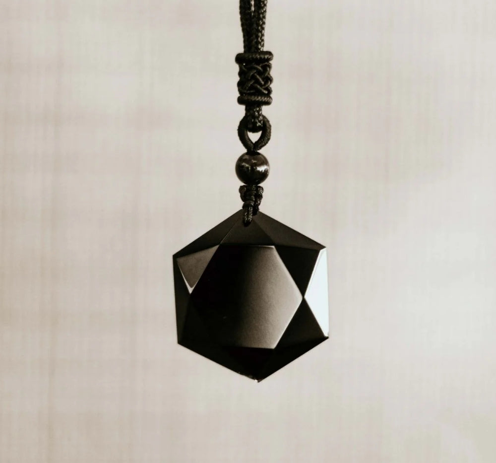 Belifi-Black Obsidian Talisman - Necklace for Protection-1