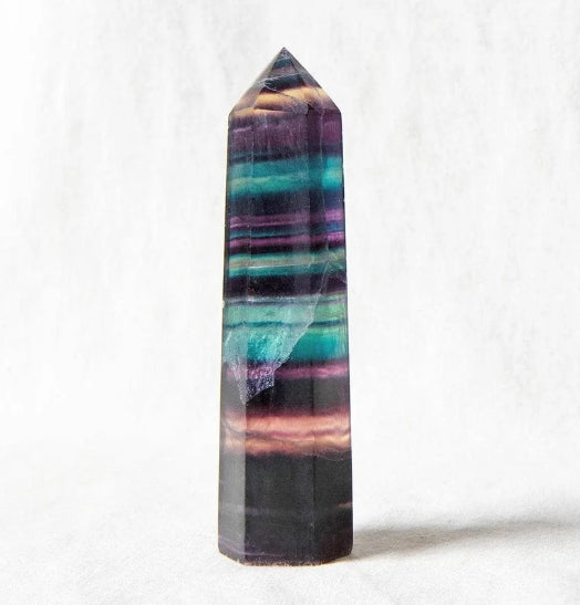 RAINBOW FLUORITE TOWER - AAA PREMIUM QUALITY-Belifi-1