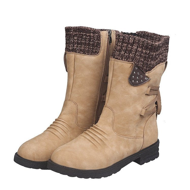 Belifi Winter Women's Warm and Comfortable Cotton Boots