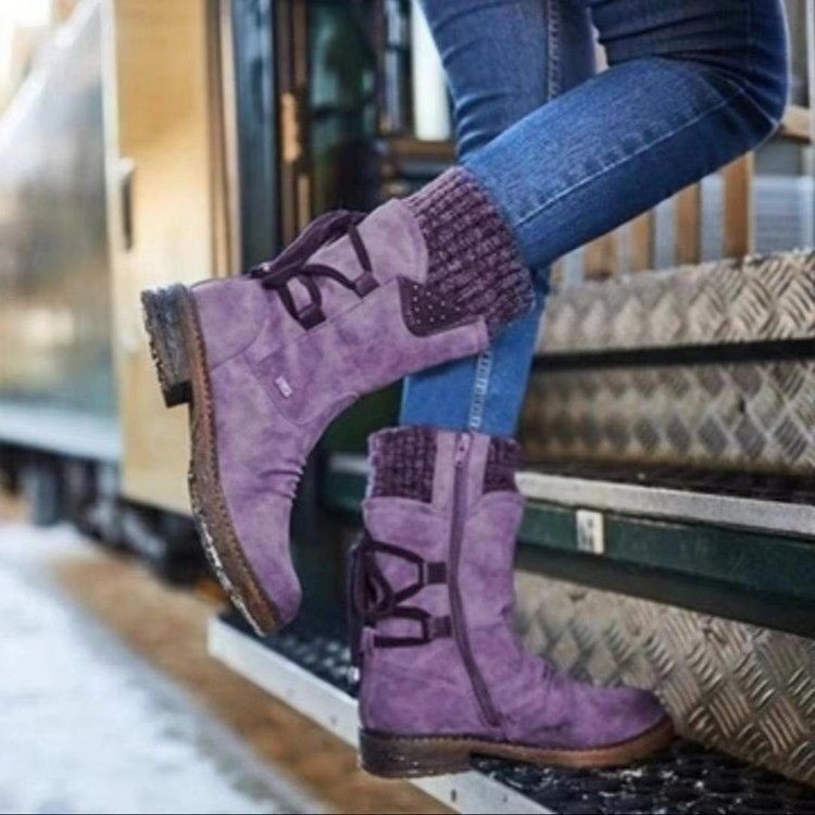 Belifi Winter Women's Warm and Comfortable Cotton Boots