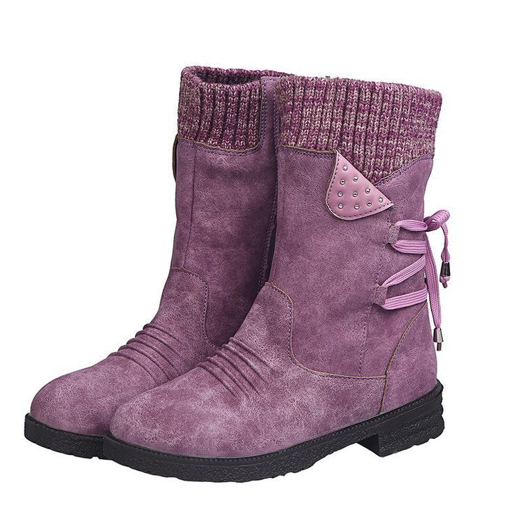 Belifi Winter Women's Warm and Comfortable Cotton Boots