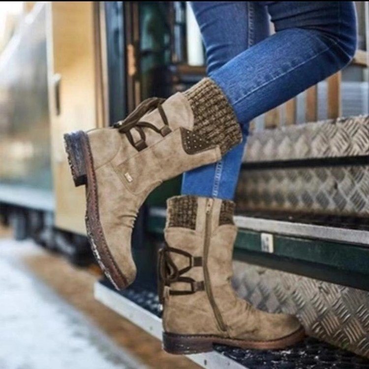 Belifi Winter Women's Warm and Comfortable Cotton Boots