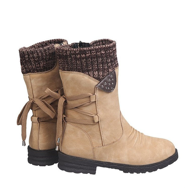 Belifi Winter Women's Warm and Comfortable Cotton Boots