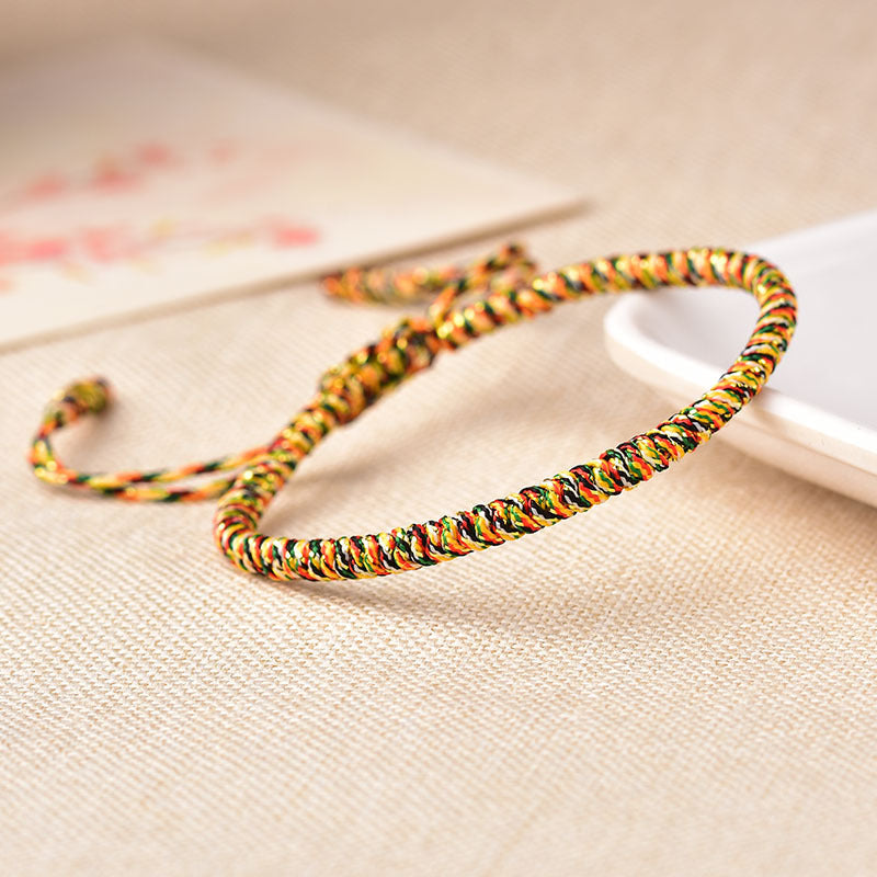 Belifi-Tibetan Buddhist Knot Lucky Rope Bracelet