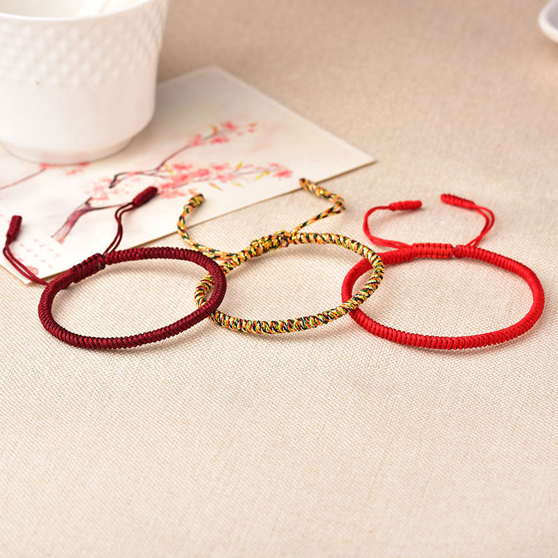 Belifi-Tibetan Buddhist Knot Lucky Rope Bracelet