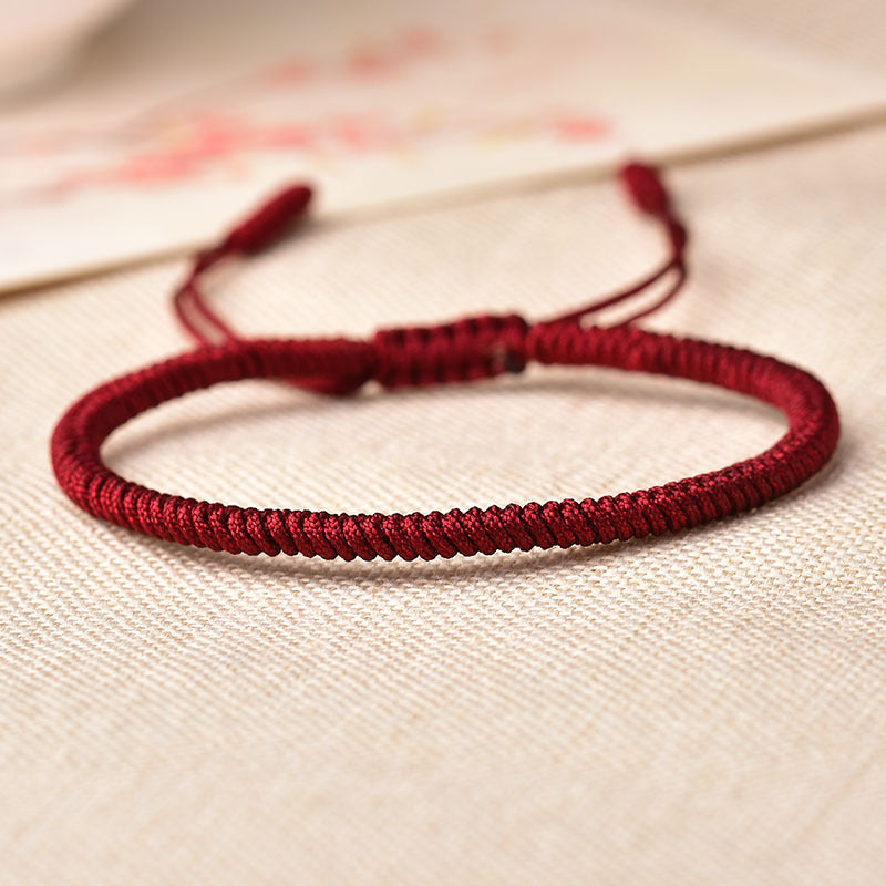 Belifi-Tibetan Buddhist Knot Lucky Rope Bracelet-1