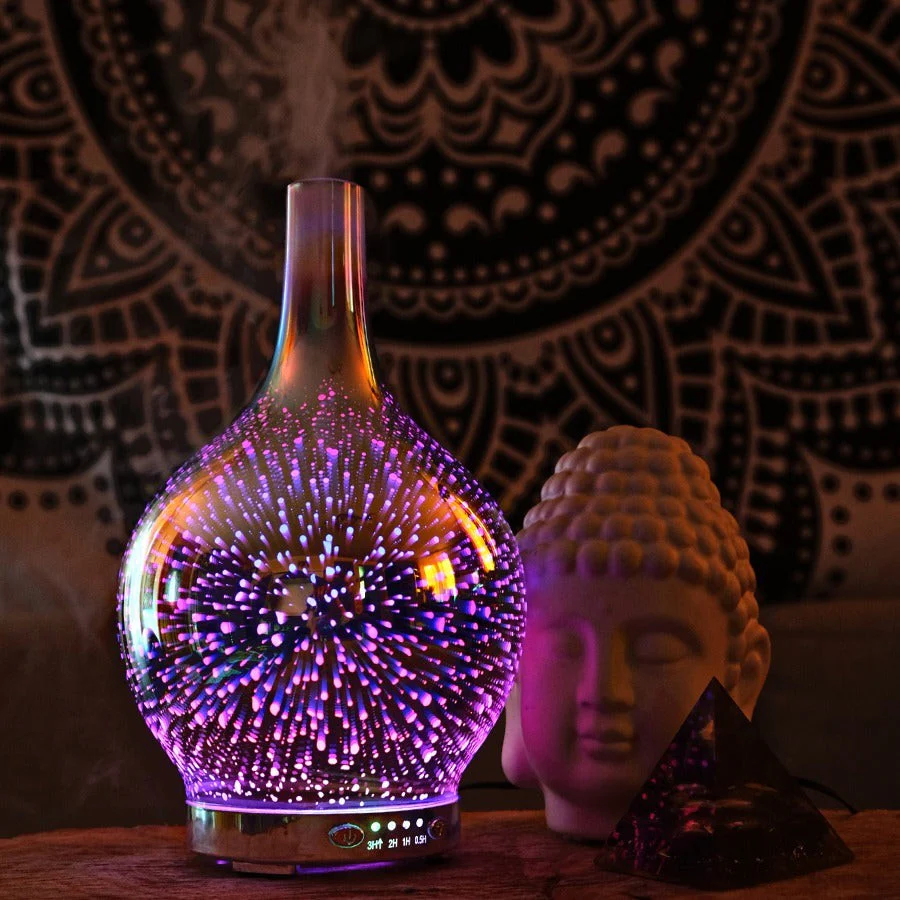 Oil Aroma Diffuser 3D Glass-Belifi