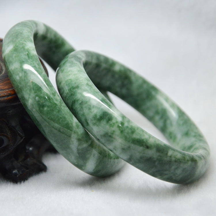 Pure Jade Bangle Bracelet - Healing & Protecting