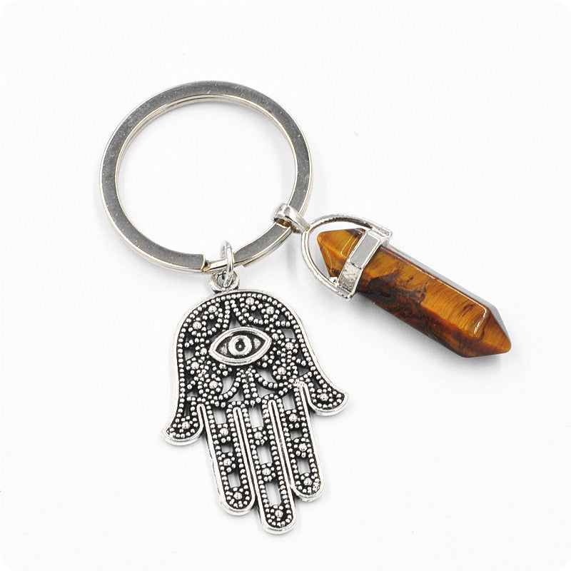 Belifi Inspiring Hamsa Hand Keychain