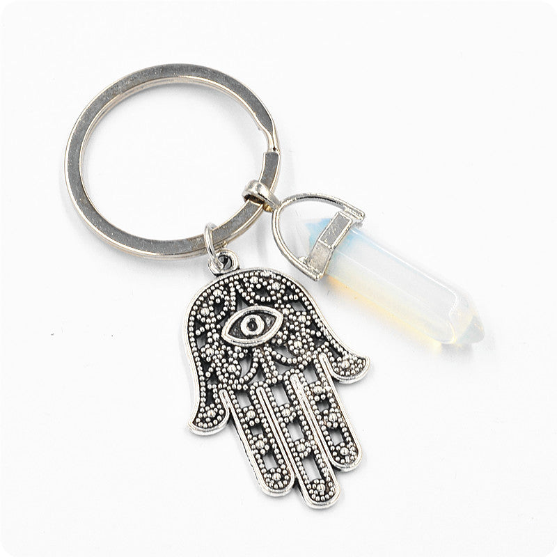 Belifi Inspiring Hamsa Hand Keychain