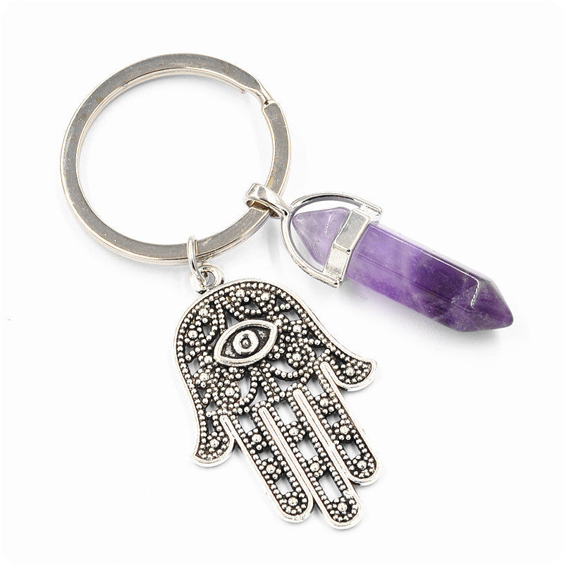 Belifi Inspiring Hamsa Hand Keychain