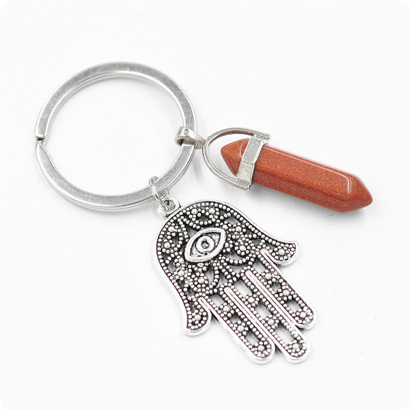 Belifi Inspiring Hamsa Hand Keychain