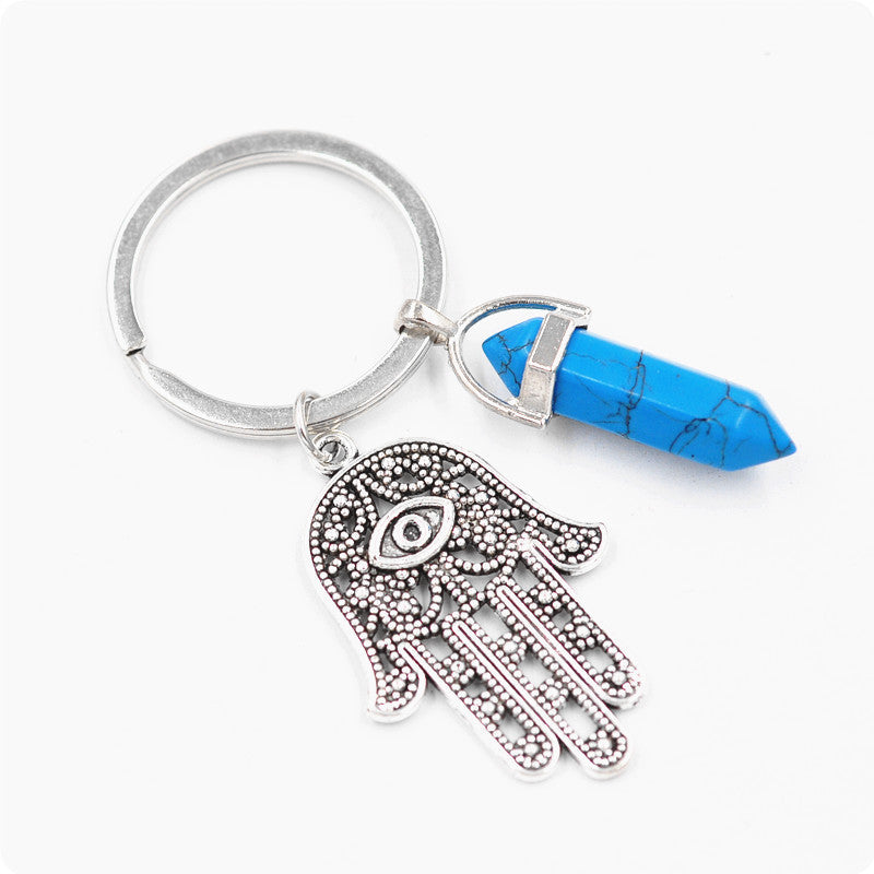 Belifi Inspiring Hamsa Hand Keychain