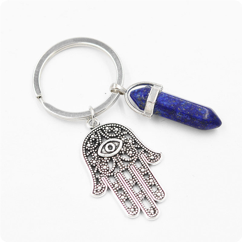 Belifi Inspiring Hamsa Hand Keychain