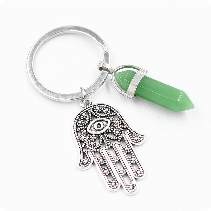 Belifi Inspiring Hamsa Hand Keychain