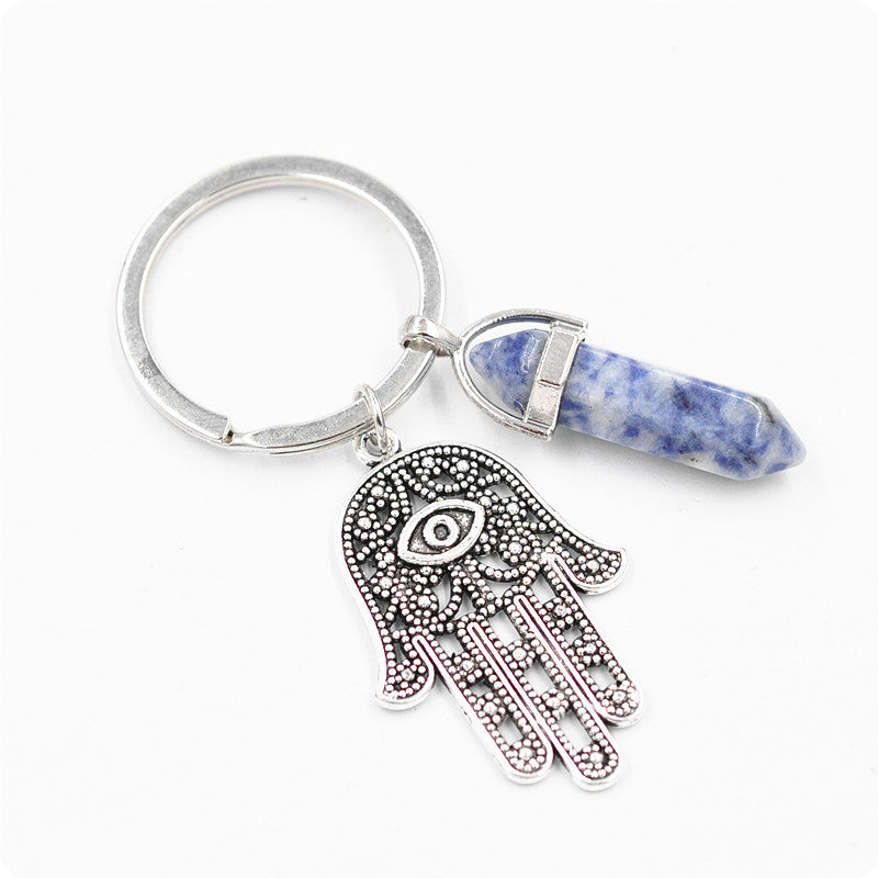 Belifi Inspiring Hamsa Hand Keychain