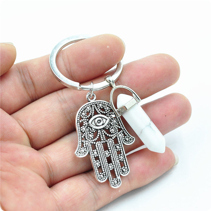 Belifi Inspiring Hamsa Hand Keychain