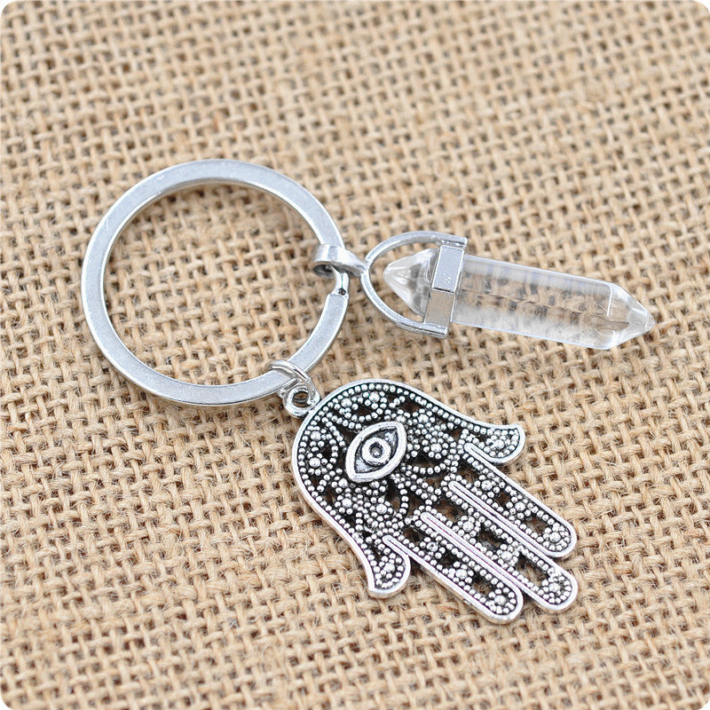 Belifi Inspiring Hamsa Hand Keychain