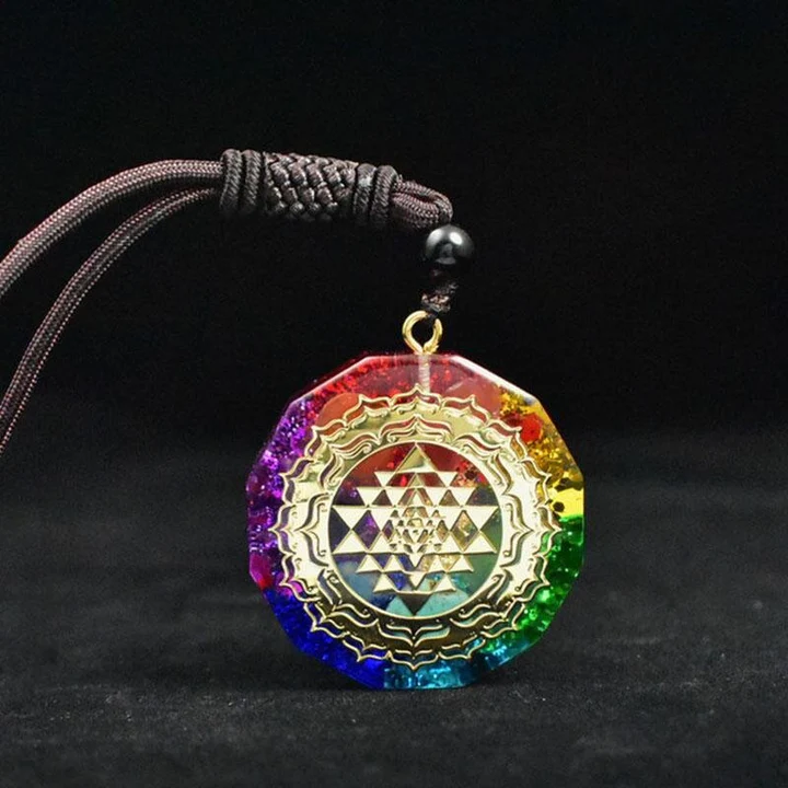 Chakra Orgonite Necklace - Balances Orgone Energy & EMF Protection-Belifi