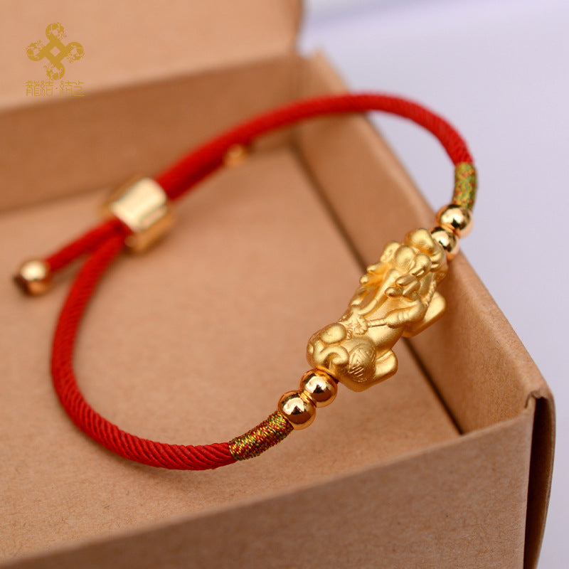 Feng Shui Red String Pixiu Bracelet