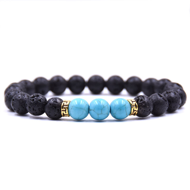 Grounding Lava Stone Bracelet - Calming & Grounding