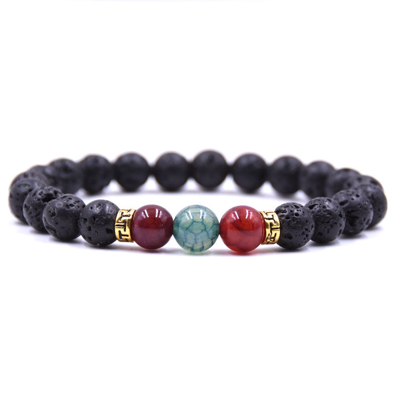 Grounding Lava Stone Bracelet - Calming & Grounding