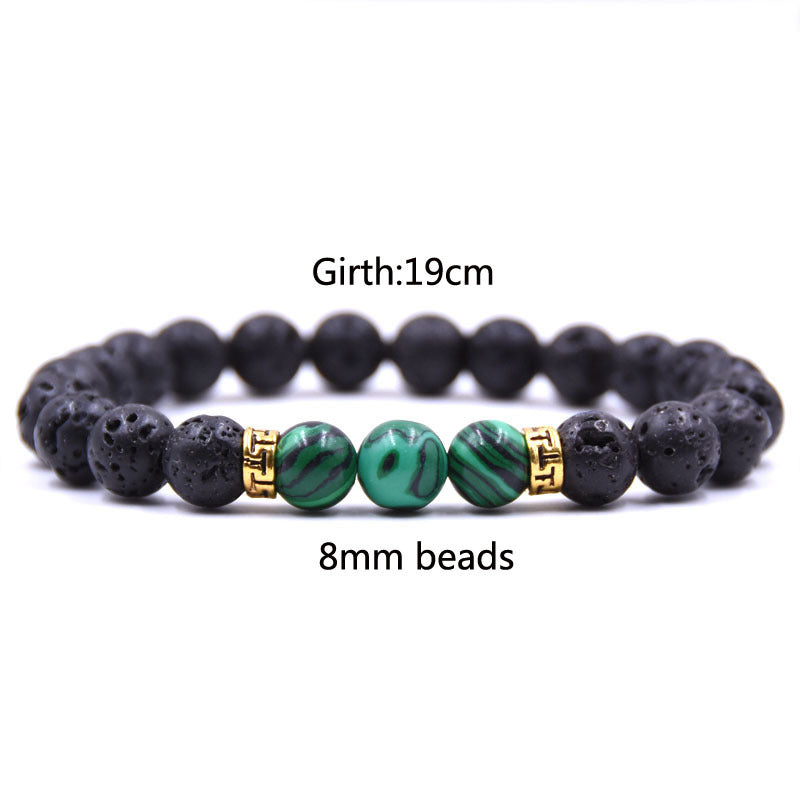 Grounding Lava Stone Bracelet - Calming & Grounding