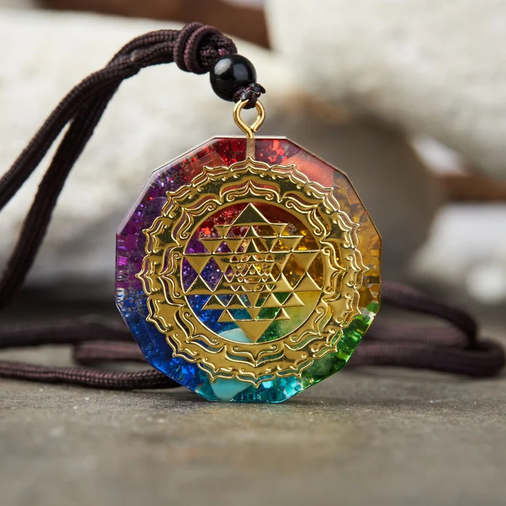 Chakra Orgonite Necklace - Balances Orgone Energy & EMF Protection-Belifi