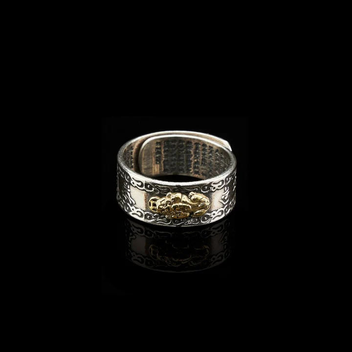 Belifi-Feng Shui Pixiu Mantra Ring - Wealth & Protection