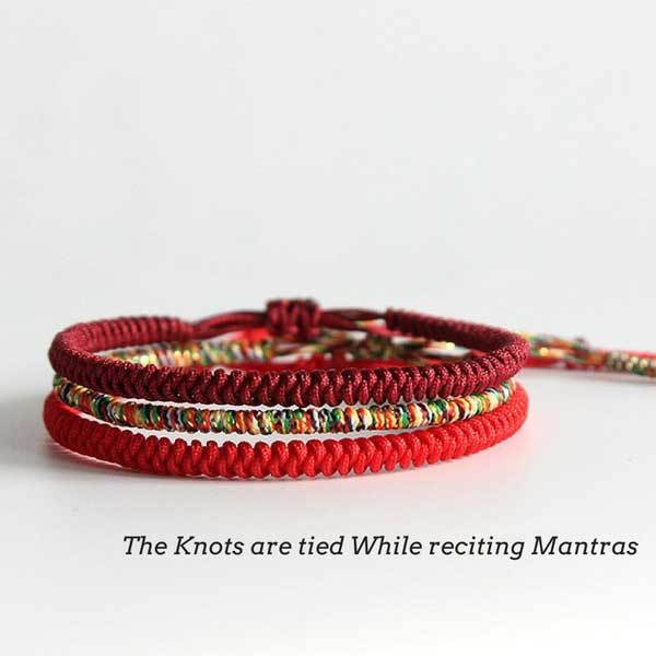 Tibetan Buddhist Knot Lucky Rope Bracelet-Belifi