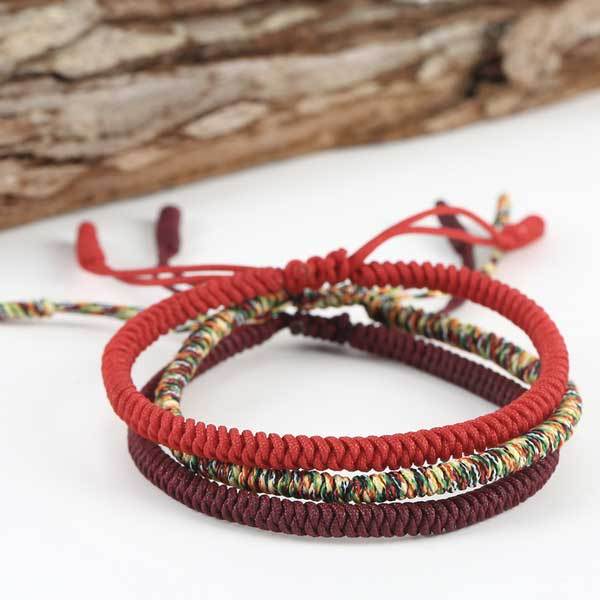 Tibetan Buddhist Knot Lucky Rope Bracelet-Belifi