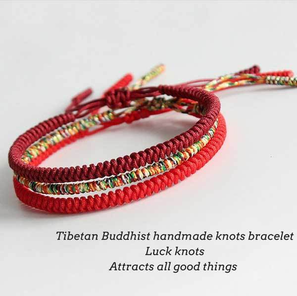 Tibetan Buddhist Knot Lucky Rope Bracelet-Belifi