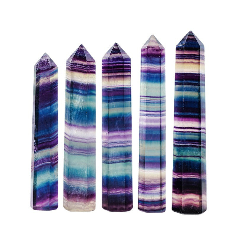 RAINBOW FLUORITE TOWER - AAA PREMIUM QUALITY