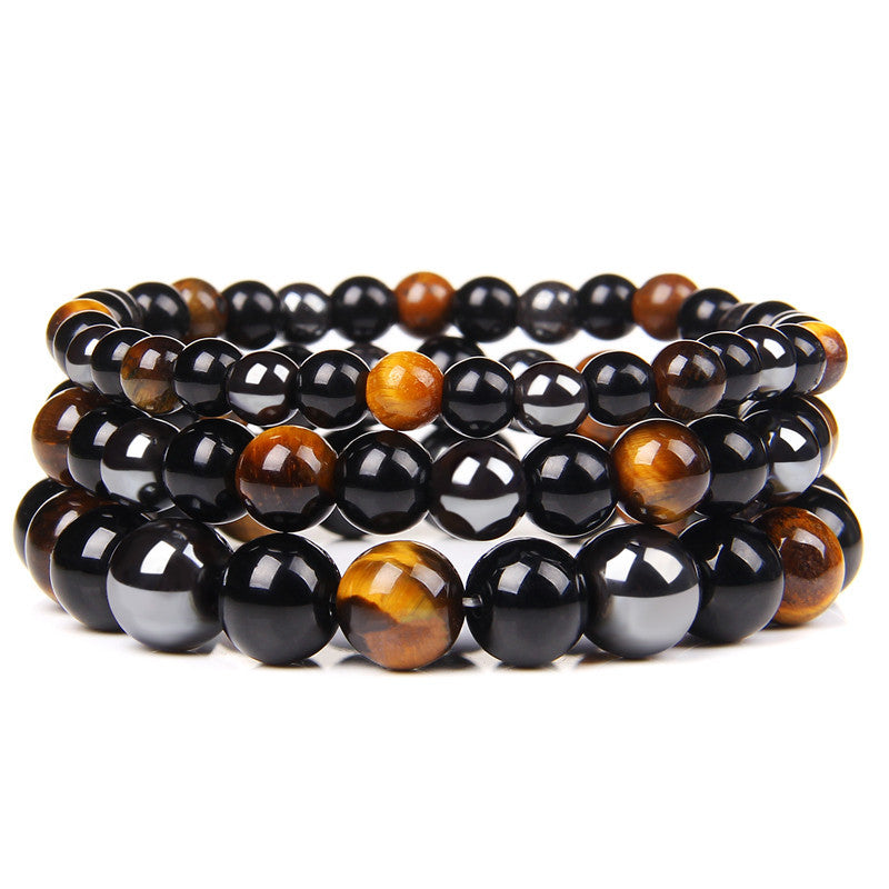 Belifi Triple Stone Protection Bracelet