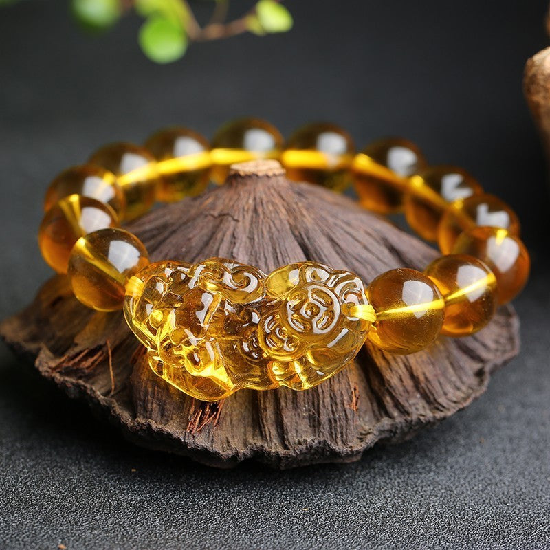 Citrine Pixiu Bracelet - Attract Wealth