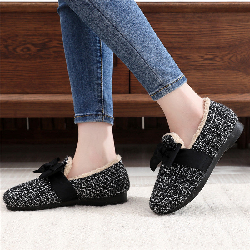 Belifi Winter Fashionable Fleece-Lined Warm Furry Shoes