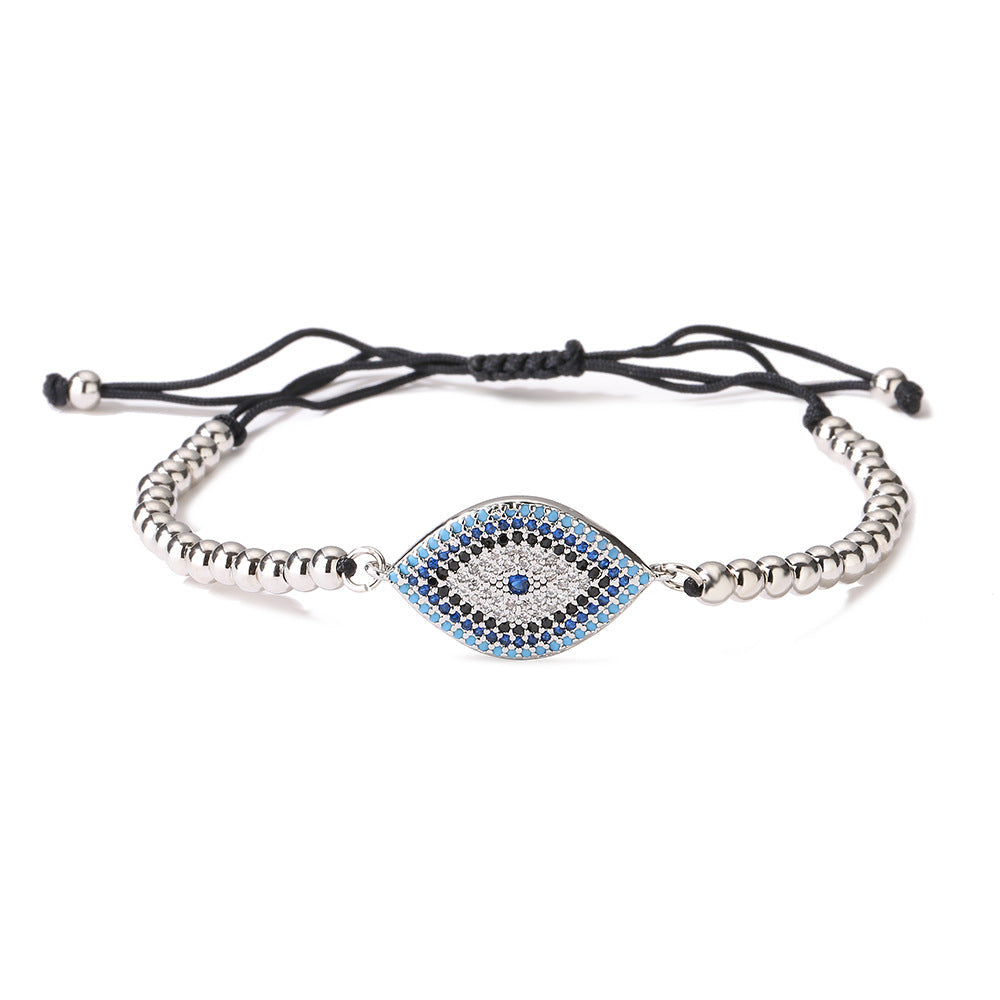 Bright Outlook Hematite Evil Eye Charm Bracelet