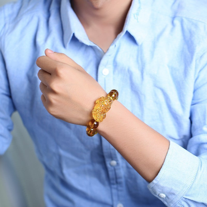 Citrine Pixiu Bracelet - Attract Wealth