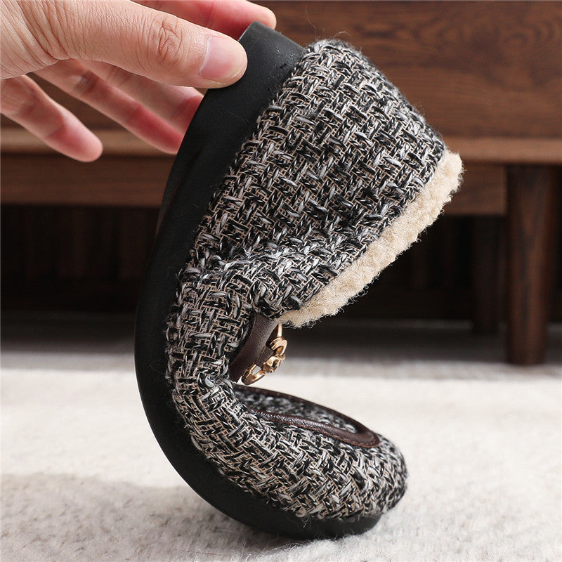 Belifi Winter Fashionable Fleece-Lined Warm Furry Shoes