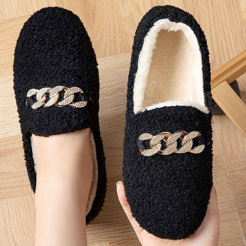 Belifi Women's Cozy Slip-On Thick-Soled Furry Shoes