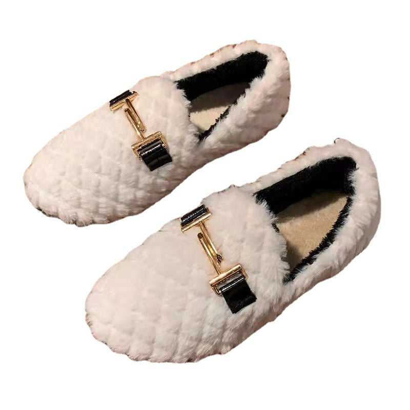 Belifi Warm and Cozy Slip-On Women's Furry Shoes