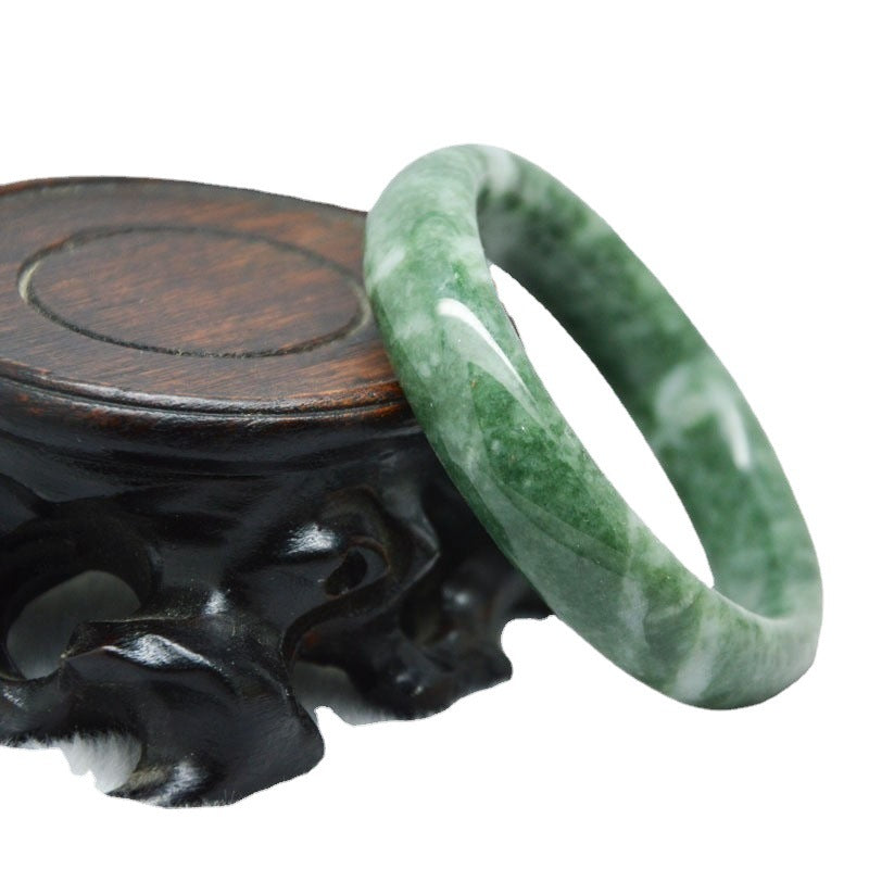 Pure Jade Bangle Bracelet - Healing & Protecting