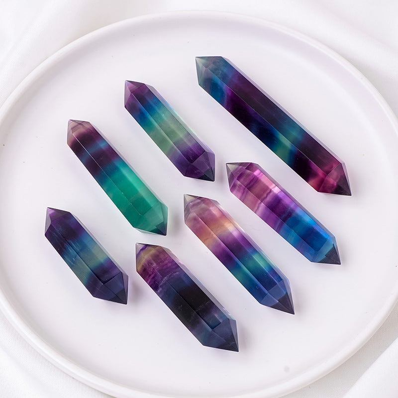 RAINBOW FLUORITE TOWER - AAA PREMIUM QUALITY