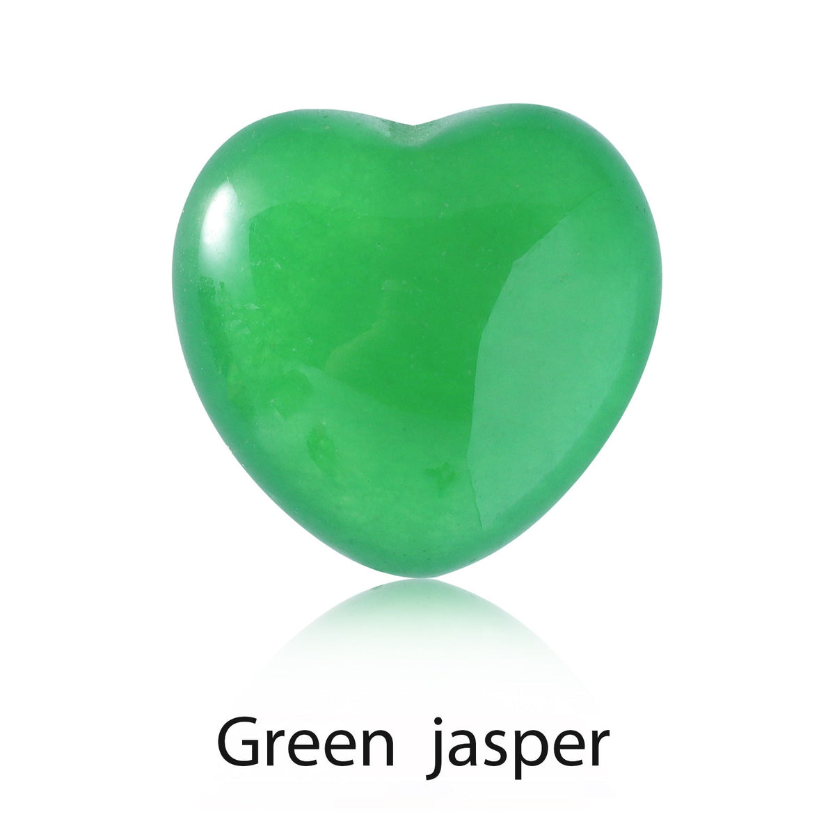 Green Calcite Heart