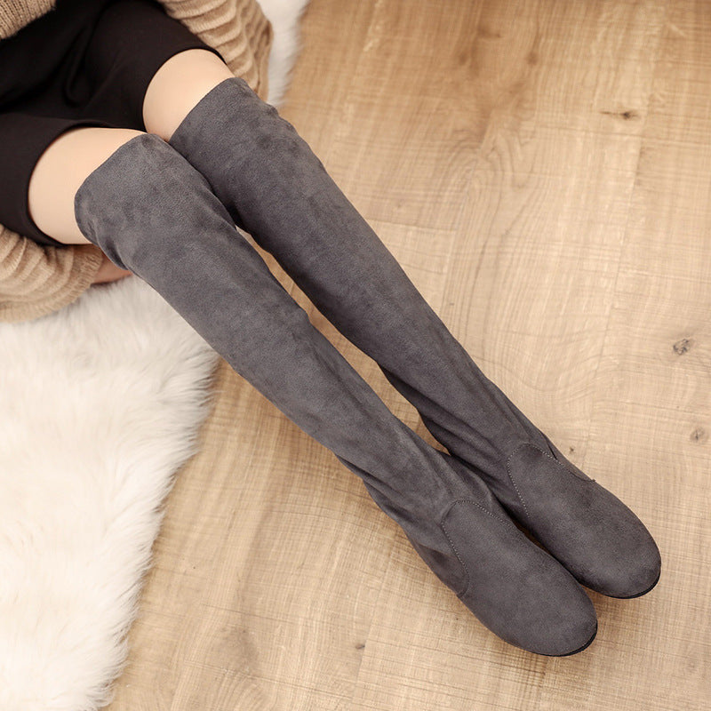 Belifi Women's Winter Fashionable Versatile Over-the-Knee Boots